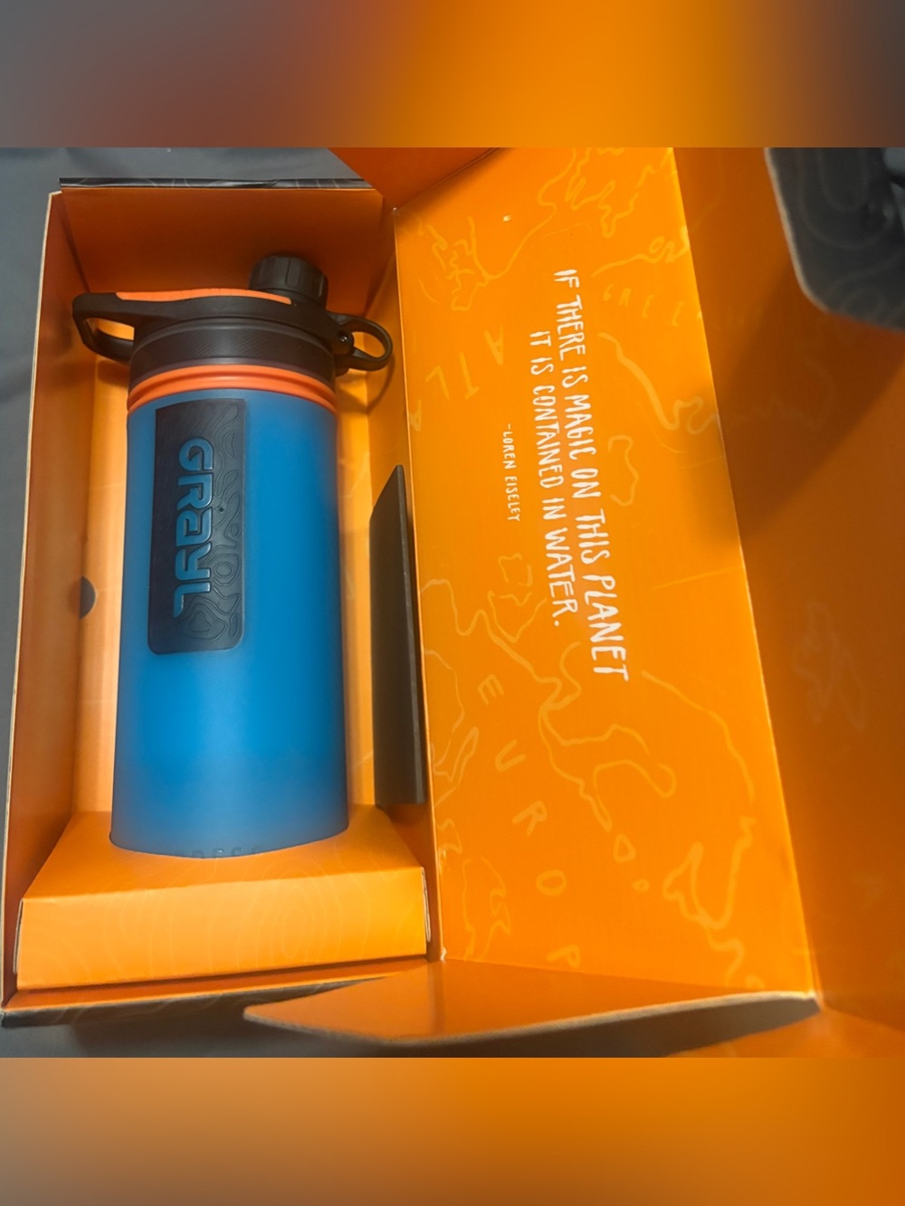 Blue Travel Water Bottle with Leak‑Resistant Cap - Picture 10 of 11